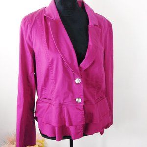Katherine New York magenta color jacket size XL